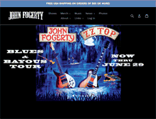 Tablet Screenshot of johnfogerty.com